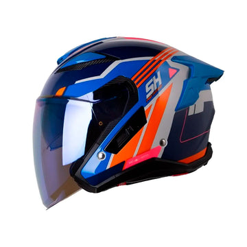 CASCO ABIERTO SHAFT PRO 343 DV MAYIK GRIS+NARANJA